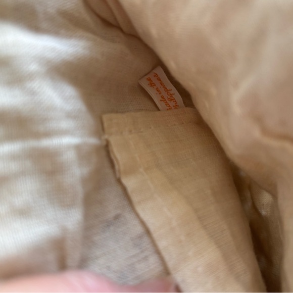 Cream Crochet Bag with Wooden Handle - Picture 5 of 7